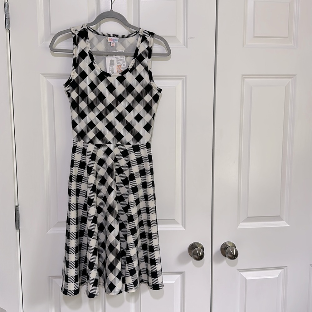 NWT Lularoe nicki dress gingham print